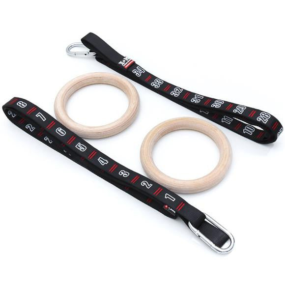 Competition Wood Gymnastic Rings - With Straps