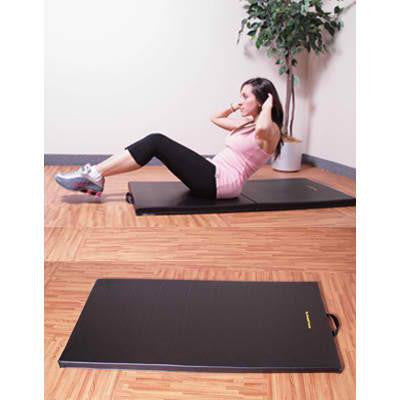 Image of Element Fitness 2' x 4' x 2" Black Exercise Mat