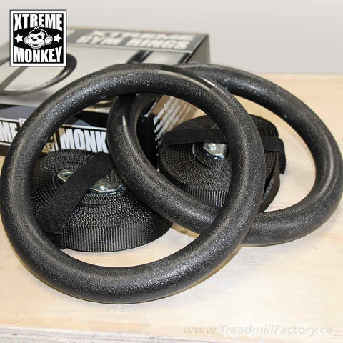 Image of Xtreme Monkey Black Gym Rings Residential
