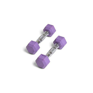 Element Fitness 2lbs Colored Rubber Hex Aerobic Dumbbells