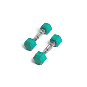 Element Fitness 3lbs Colored Rubber Hex Aerobic Dumbbells