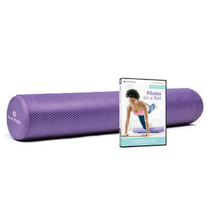 Merrithew Foam Roller™ Deluxe Combo with DVD - 36 inch (Purple)