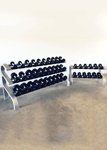 Image of Muscle D Fitness Modular Two Tier Hex Dumbbell Rack (Long)