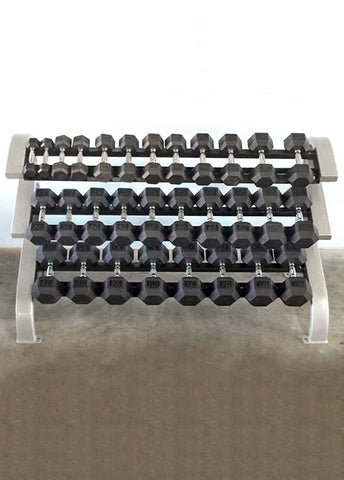 Image of Muscle D Fitness Modular Three Tier Hex Dumbbell Rack (Long)
