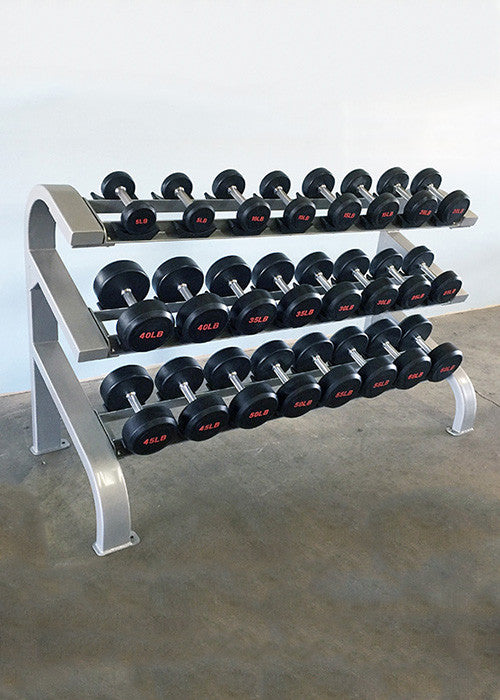 Muscle D Fitness Modular Three Tier 12 Pairs Dumbbell Rack