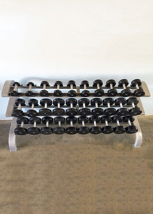 Muscle D Fitness Modular Three Tier 15 Pairs Dumbbell Rack