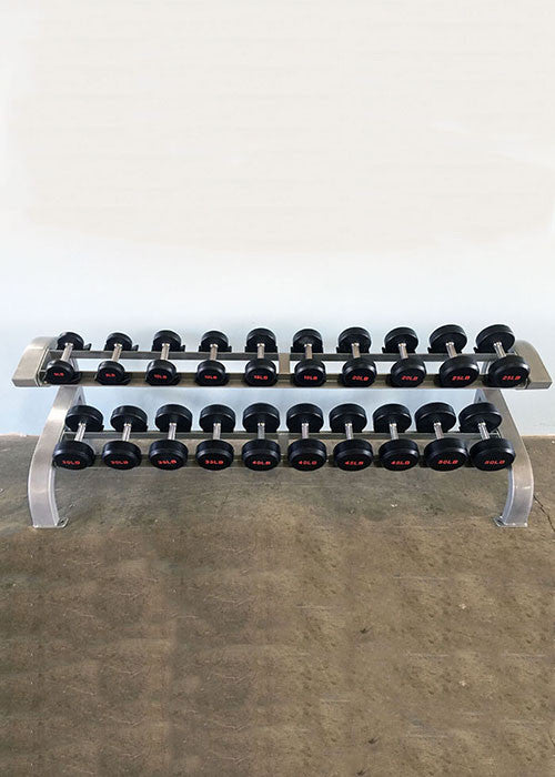 Muscle D Fitness Modular Two Tier 10 Pairs Dumbbell Rack