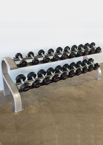 Muscle D Fitness Modular Two Tier 10 Pairs Dumbbell Rack