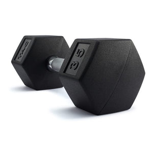 TAG Fitness 3-25lb Rubber HEX Dumbbell Set (8Pair)