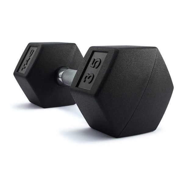 TAG Fitness 5-50lb Rubber HEX Dumbbell Set (10Pair)