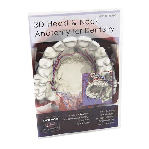 3B Scientific 3D Head & Neck Anatomy for Dentistry DVD-ROM, for students
