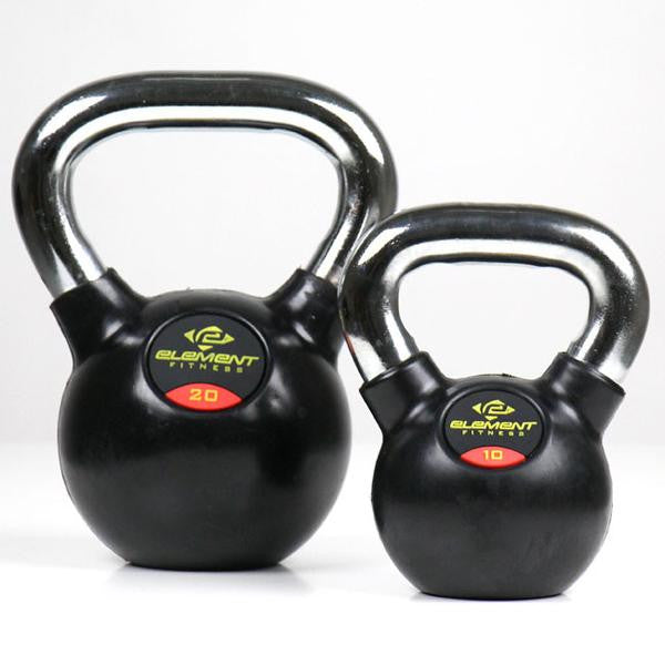 Element Fitness Commercial Chrome Handle Kettle Bells - 35 lbs