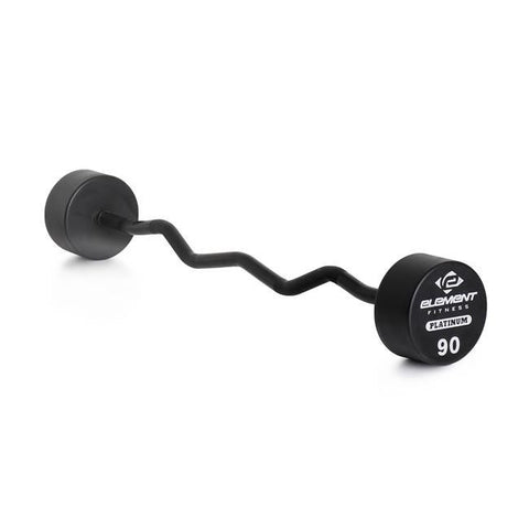 Image of Element Fitness Commercial Polyurethane Curl Barbell Set