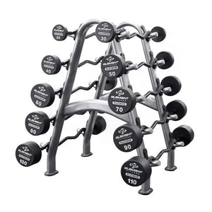 Element Fitness Commercial Polyurethane Curl Barbell Set