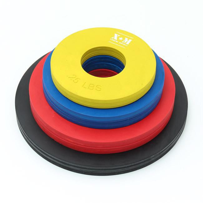 XM Competition Rubber Fractional Weight Plates - Full Set