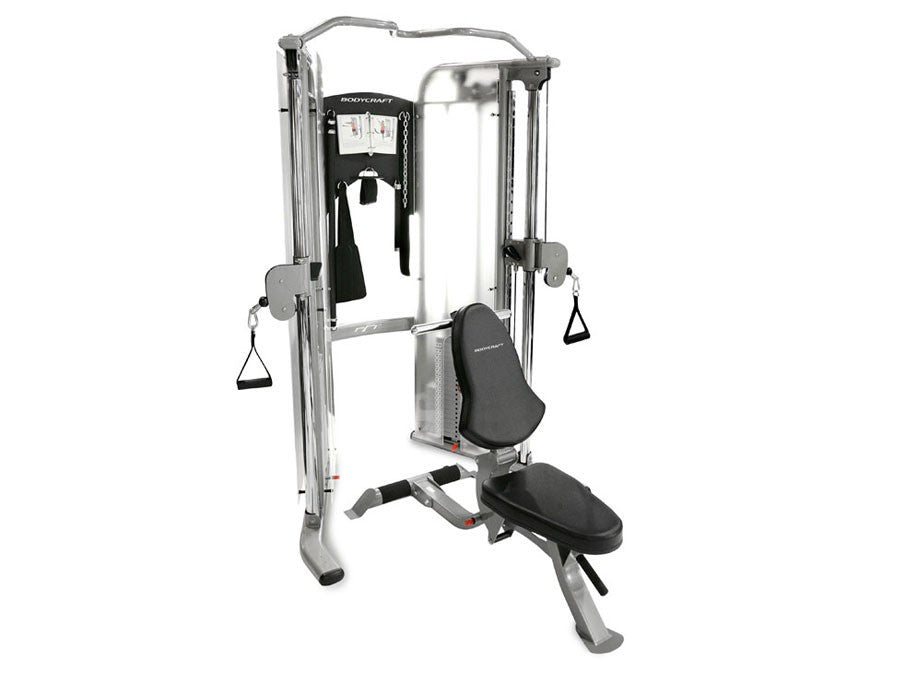 BodyCraft PFT Functional Trainer, 2x160lb Stacks, w/accessories/workout
