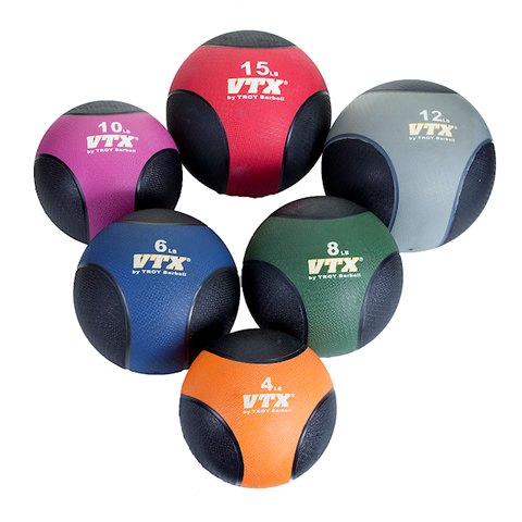 Troy Barbell VTX 4-15 lb. Medicine Balls w/ Rack